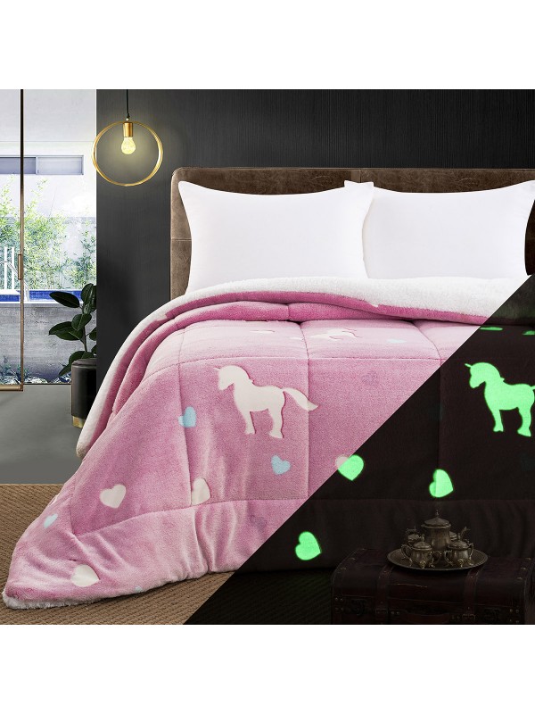 Phosphorescent Comforter Art 6272 160×220 Pink